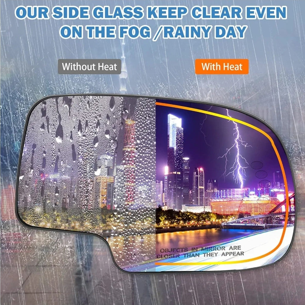 Passenger Side Heated Mirror Glass Replacement for 2003-2007 Escalde GMC Tahoe - Horizon Endless