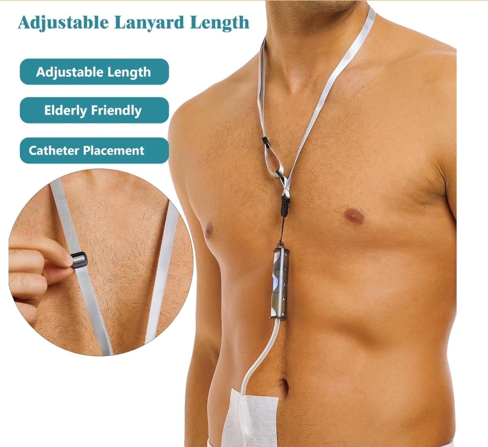 PD Catheter Necklace & Lanyard, Peritoneal Dialysis Transfer Set Baxter 5C4482 - Horizon Endless