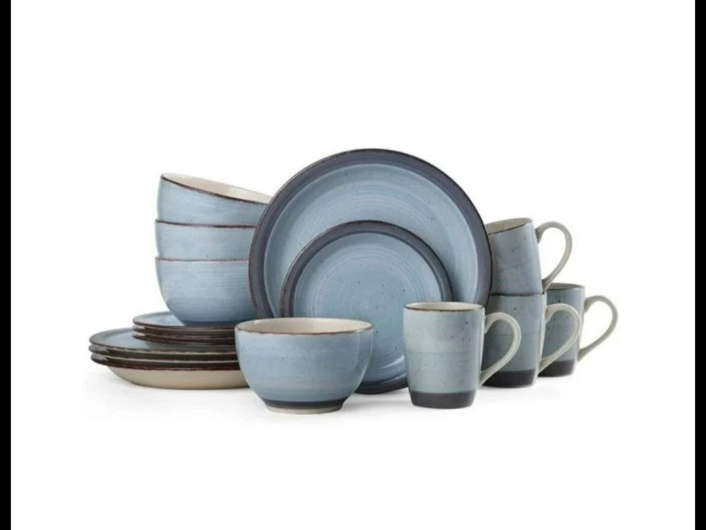 Pfaltzgraff Sadie Blue 16-pc Dinnerware Set New In Box Cups Plates Saucers Bowls - Horizon Endless