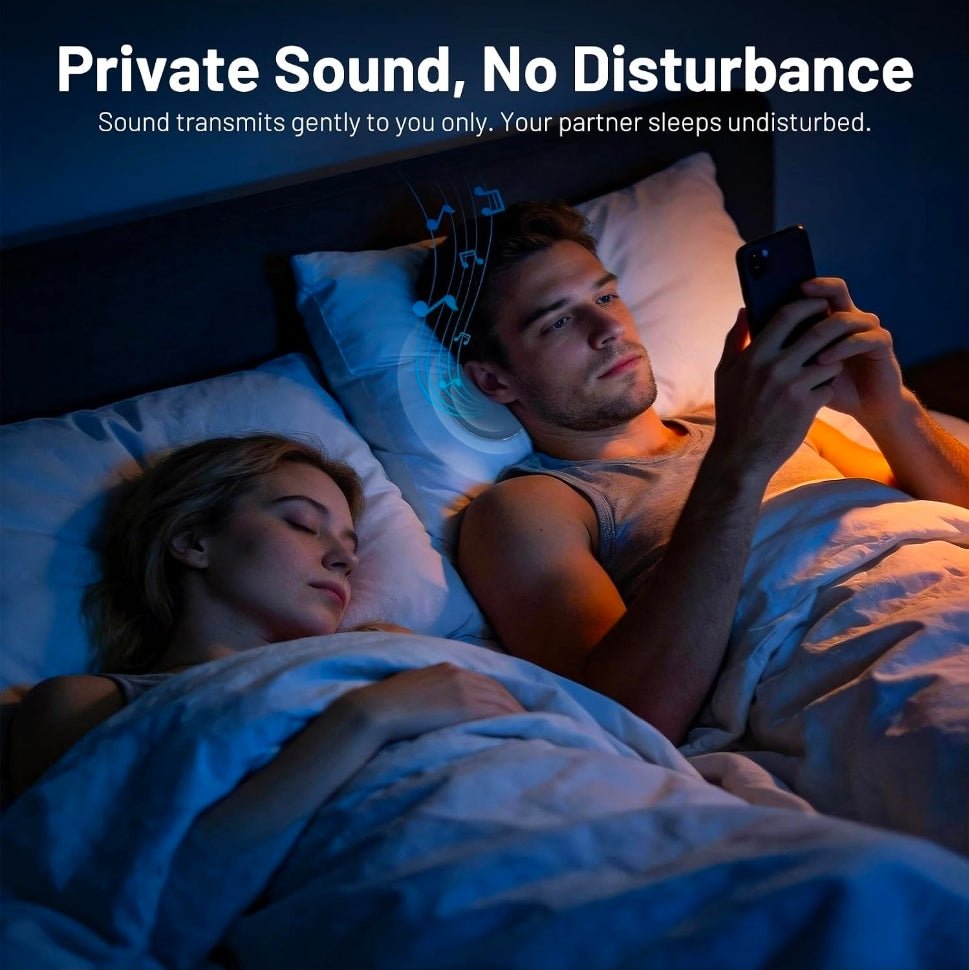 Pillow Speaker for Sleeping, Ultra-Thin Portable Bluetooth 6.0 Blue - Horizon Endless