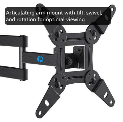 Pipishell Full Motion Wall Mount - Echo Show Compatible for 13"-43" TVs - Horizon Endless