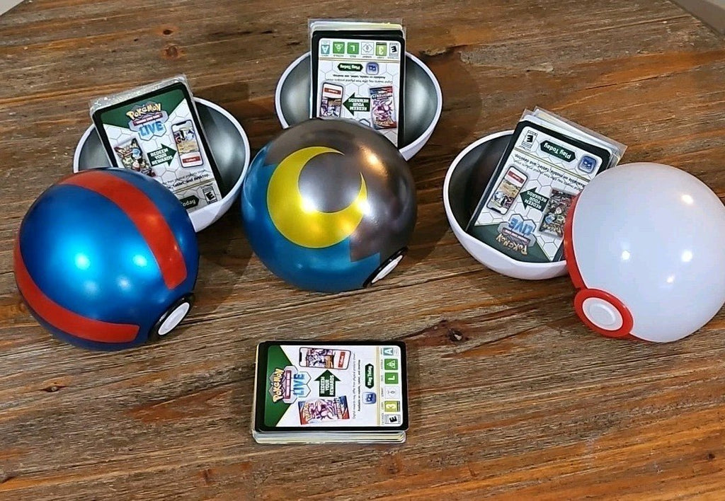 Pokemon Cards Gift Pokeball Tin & 31x Card Bulk Booster Joblot V/EX/VMAX - Horizon Endless