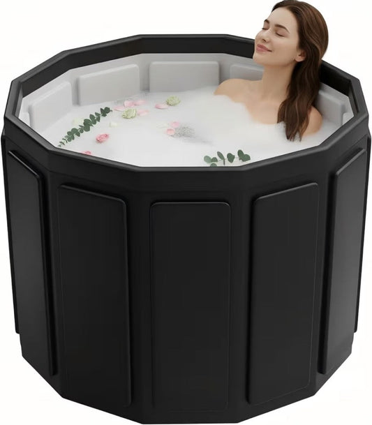 Portable Bathtub for Adult, Foldable Soaking Bathtub for Hot SPA&Ice Bath, Folda - Horizon Endless
