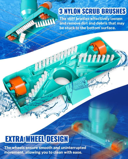 Portable Pool Vacuum & Manual Cleaner for Easy Above Ground Pool Maintenance - Horizon Endless