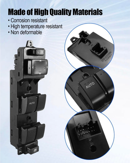 Power Window Switch Drive Side Fit for Mazda 6 2010-2013 Replace GEA366350 GEA366350A DWS858 1S15698, Black, Window Control Switch - Horizon Endless
