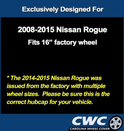 Premium 16" Hubcap Wheel Cover for Nissan Rogue 2008–2015 | 1-Piece Replacement - Horizon Endless