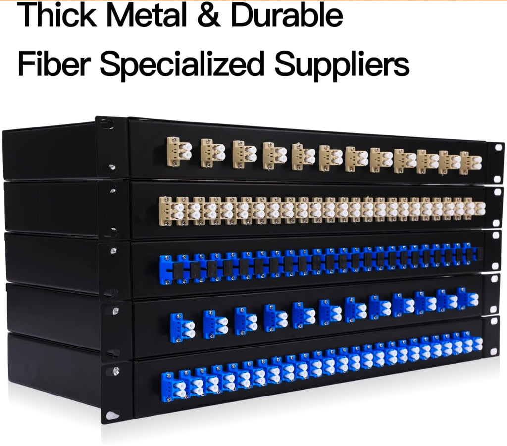 Premium LC-OM3 12 Duplex Fiber Enclosure Rack Mount Box with LC-UPC Kit - Professional solution - Horizon Endless