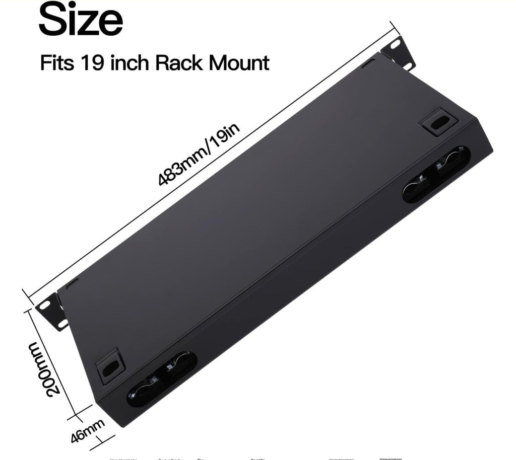 Premium LC-OM3 12 Duplex Fiber Enclosure Rack Mount Box with LC-UPC Kit - Professional solution - Horizon Endless
