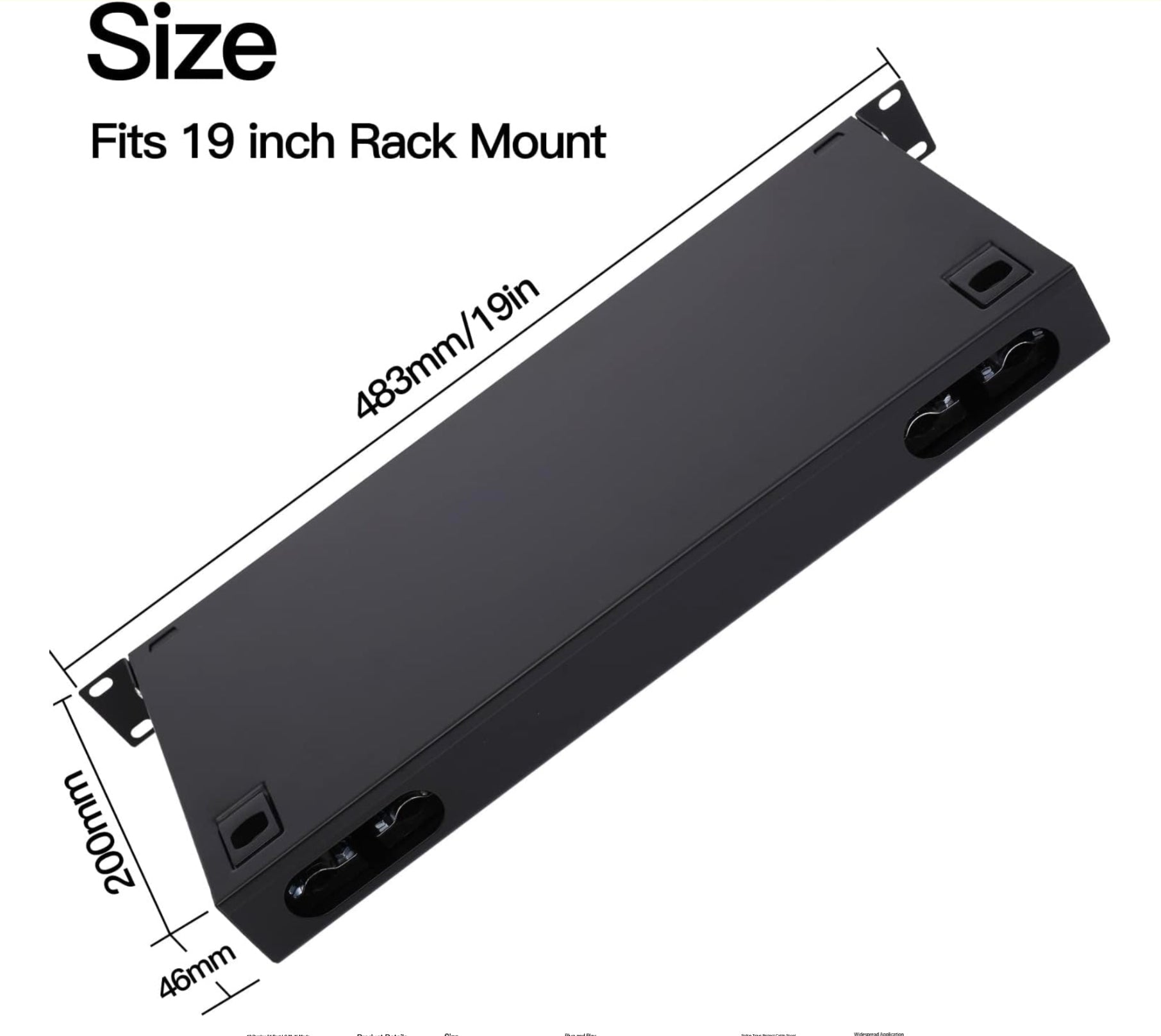 Premium LC-OM3 12 Duplex Fiber Enclosure Rack Mount Box with LC-UPC Kit - Professional solution - Horizon Endless