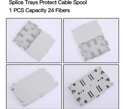 Premium LC-OM3 12 Duplex Fiber Enclosure Rack Mount Box with LC-UPC Kit - Professional solution - Horizon Endless