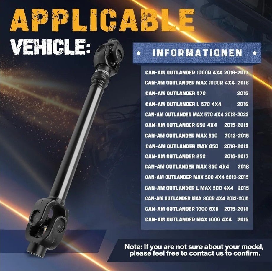 Propeller Drive Shaft Prop Fit for Can-Am Outlander 1000R 4x4 OE 703500857 - Horizon Endless