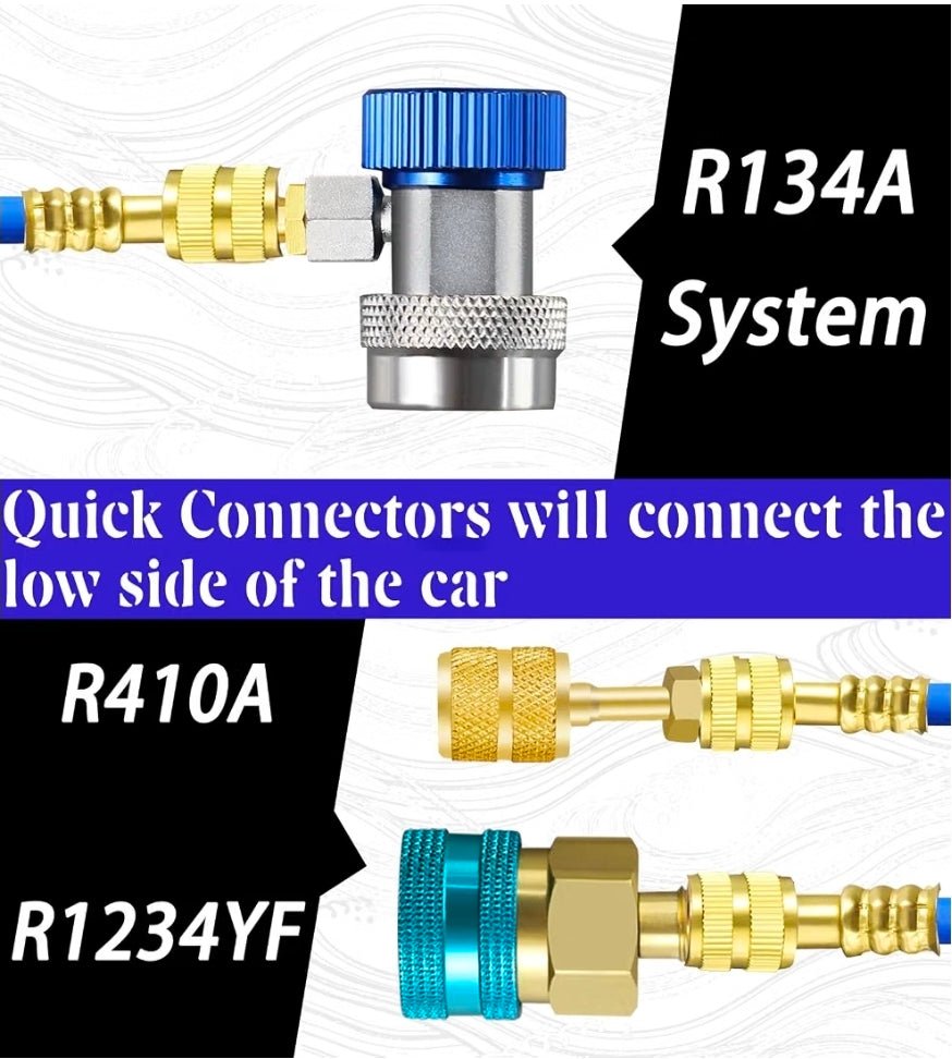 R134A & R1234YF & R410A AC Oil Dye Injector Kit with Accessories - Horizon Endless