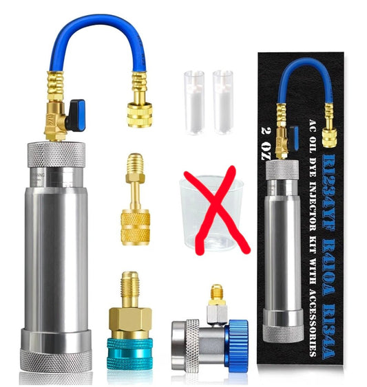 R134A & R1234YF & R410A AC Oil Dye Injector Kit with Accessories - Horizon Endless