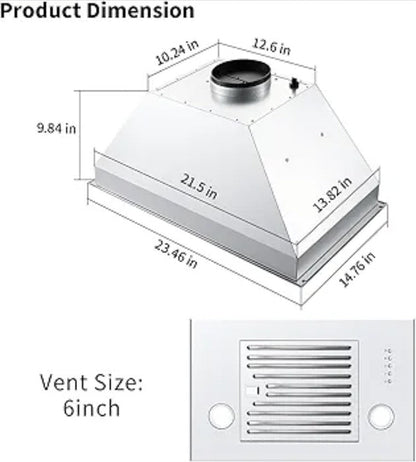 Range Hood Insert 24 inch, Built in Kitchen Hood range hood insert 24 inch - Horizon Endless