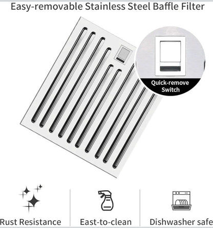 Range Hood Insert 24 inch, Built in Kitchen Hood range hood insert 24 inch - Horizon Endless