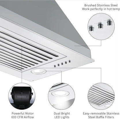 Range Hood Insert 24 inch, Built in Kitchen Hood range hood insert 24 inch - Horizon Endless