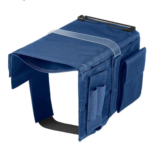 Reversible Kneeboard Pilot Classic Clipboard and Pen Holder, Blue Aviation Flight Organizer, Storage Pockets and Padded Knee Rest for Cockpit Use, Secure Clip Holds Navigation Charts - Horizon Endless