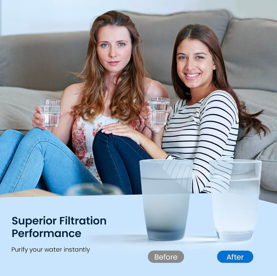 GLACIER FRESH MWF Refrigerator Water Filter Compatible with GE, 1-Pack
Compatible with SmartWater MWFP, MWFA, GWF, HDX FMG-1, WFC1201, RWF1060, 197D6321P006, Kenmore 9991