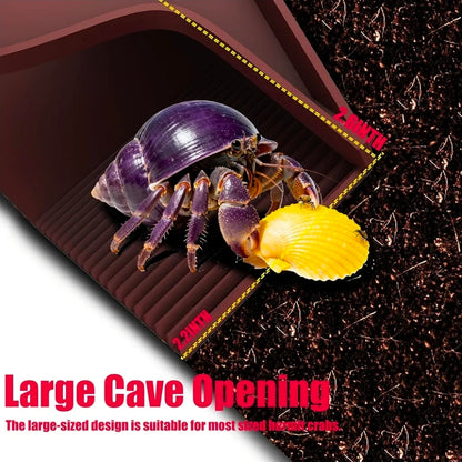 Hermit Crab Hideout with Climbing Tunnel | Hermit Crab Climbing Toys| Hermit Crab Water Tank Accessories |Hermit Crab Habitat, Also Suitable for Sea Turtles, Lizards and Tarantulas