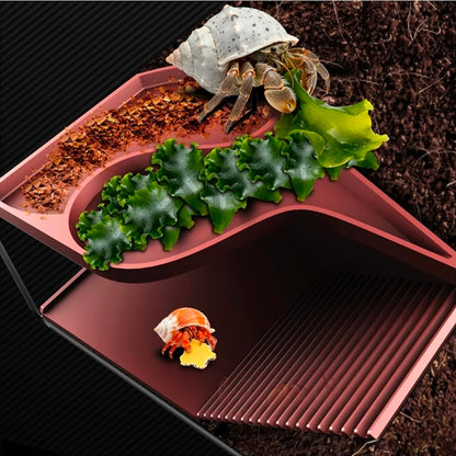 Hermit Crab Hideout with Climbing Tunnel | Hermit Crab Climbing Toys| Hermit Crab Water Tank Accessories |Hermit Crab Habitat, Also Suitable for Sea Turtles, Lizards and Tarantulas