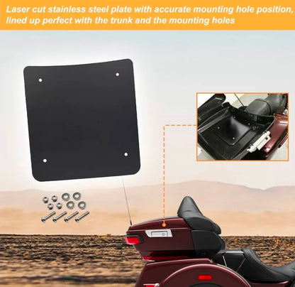 Tour Pack Inner Reinforement Plate for 2014+ Harley Touring Rushmore Chopped King Tour Pak Razor Touring Pack, Road King, Street Glide, Electra CVO, Ultra