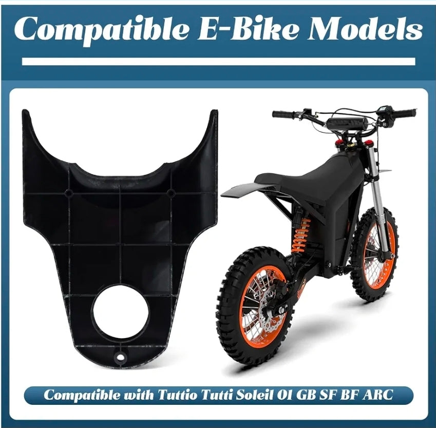 E-Bike Battery Cover Guard Compatible with Tuttio Tutti Soleil 01 GB SF BF ARC Electric Dirt Bike, Imitation Carbon Fiber Wrap Protector Motorcycle Parts