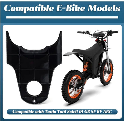 E-Bike Battery Cover Guard Compatible with Tuttio Tutti Soleil 01 GB SF BF ARC Electric Dirt Bike, Imitation Carbon Fiber Wrap Protector Motorcycle Parts