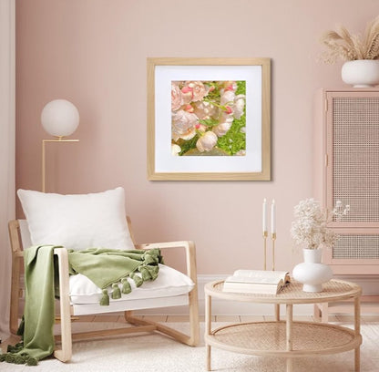 20x20 Wood Picture Frame with 16x16 Mat | Home Wall Decor