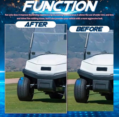 4x4 Wheel Spacers 1.5in Wheel Adapters Forged 4 Lug fit for Golf Cart EZ GO Club Car 62mm Bore with 1/2" x 20 Studs 4pcs