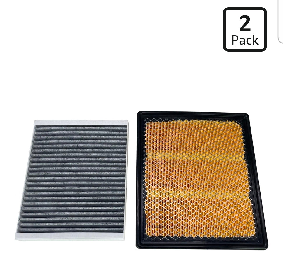 22753242 23393247 Engine and Cabin Air Filter Set Fit For Cadillac Chevy
Fit For 2013-2019 Cadillac XTS 3.6L, 2014-2020 Chevy Impala 3.6L, Replace 13356914 13356916 13508023 22743911 23135671