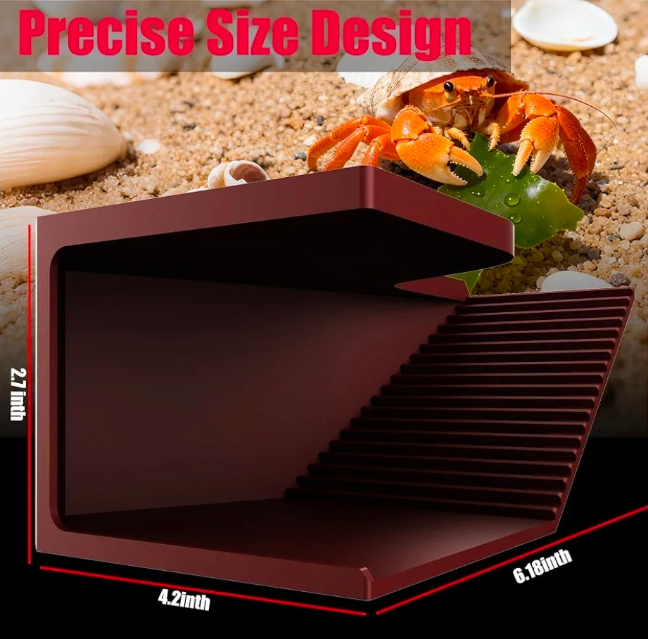 Hermit Crab Hideout with Climbing Tunnel | Hermit Crab Climbing Toys| Hermit Crab Water Tank Accessories |Hermit Crab Habitat, Also Suitable for Sea Turtles, Lizards and Tarantulas