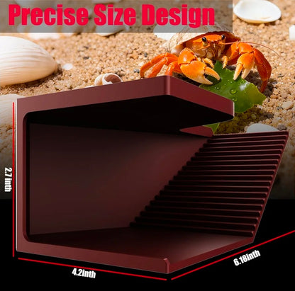 Hermit Crab Hideout with Climbing Tunnel | Hermit Crab Climbing Toys| Hermit Crab Water Tank Accessories |Hermit Crab Habitat, Also Suitable for Sea Turtles, Lizards and Tarantulas