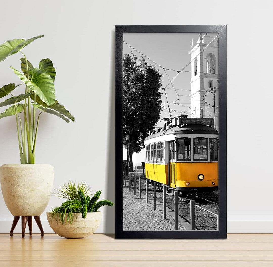 16x32 Black Panoramic Picture Frame – Classic Minimalist Wall Art