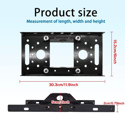 Mailbox Adapter Plate with Mounting Board fits for Most Mailboxes
with bolt and nut .Black powder coating, resistant to corrosion, Easy to install, secure, and highly weather-resistant.