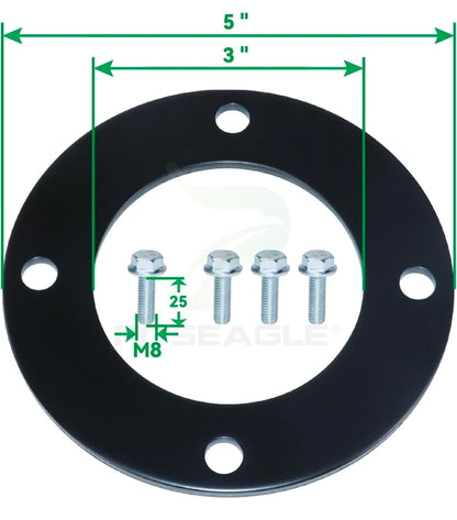 Upgraded 3 Pack High-Strength Deck Spindle Reinforcement Rings
Include Mouting Bolts for John Deere All Series Lawn Tractors and Lawn Mowers