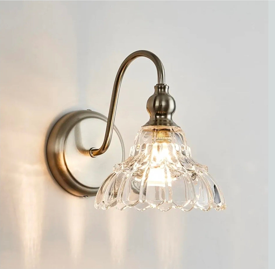Brushed Nickel Wall Sconce Bathroom Wall Light Fixtures Modern Vanity Lights for Bathroom Bedroom
