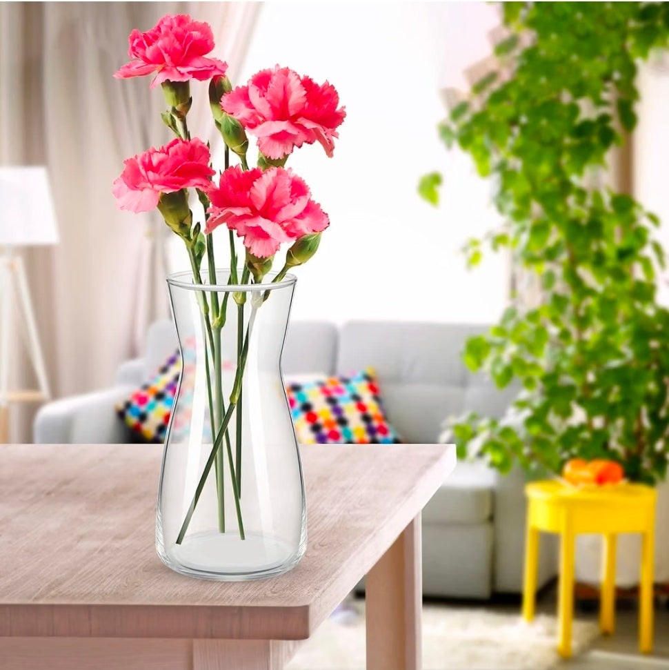 10 Pcs 8'' Tall Clear Glass Flower Vase for Bouquet, Clear
Wide Mouth Vase Bulk, Boho Decorative Vase for Flower Bouquets, Rustic Home Decor, Wedding Centerpieces, Housewarming Gift