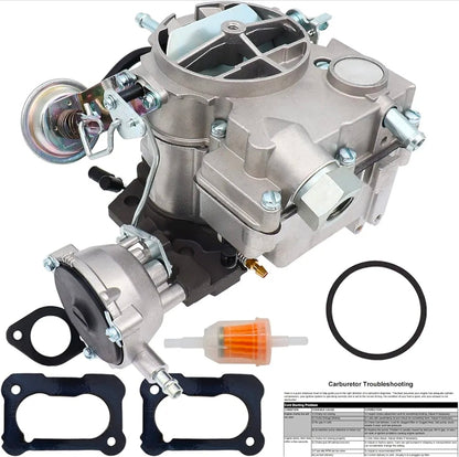 2 Barrel Carburetor for Rochester 2GC Chevy 5.7L 350Cu 6.6L 400Cu Chevrolet Carb Small Block Engines 1975-1980 C10 C20 C30 C50 G10 P30 Bel Air Chevelle Corvette Automatic Choke,Large Base
