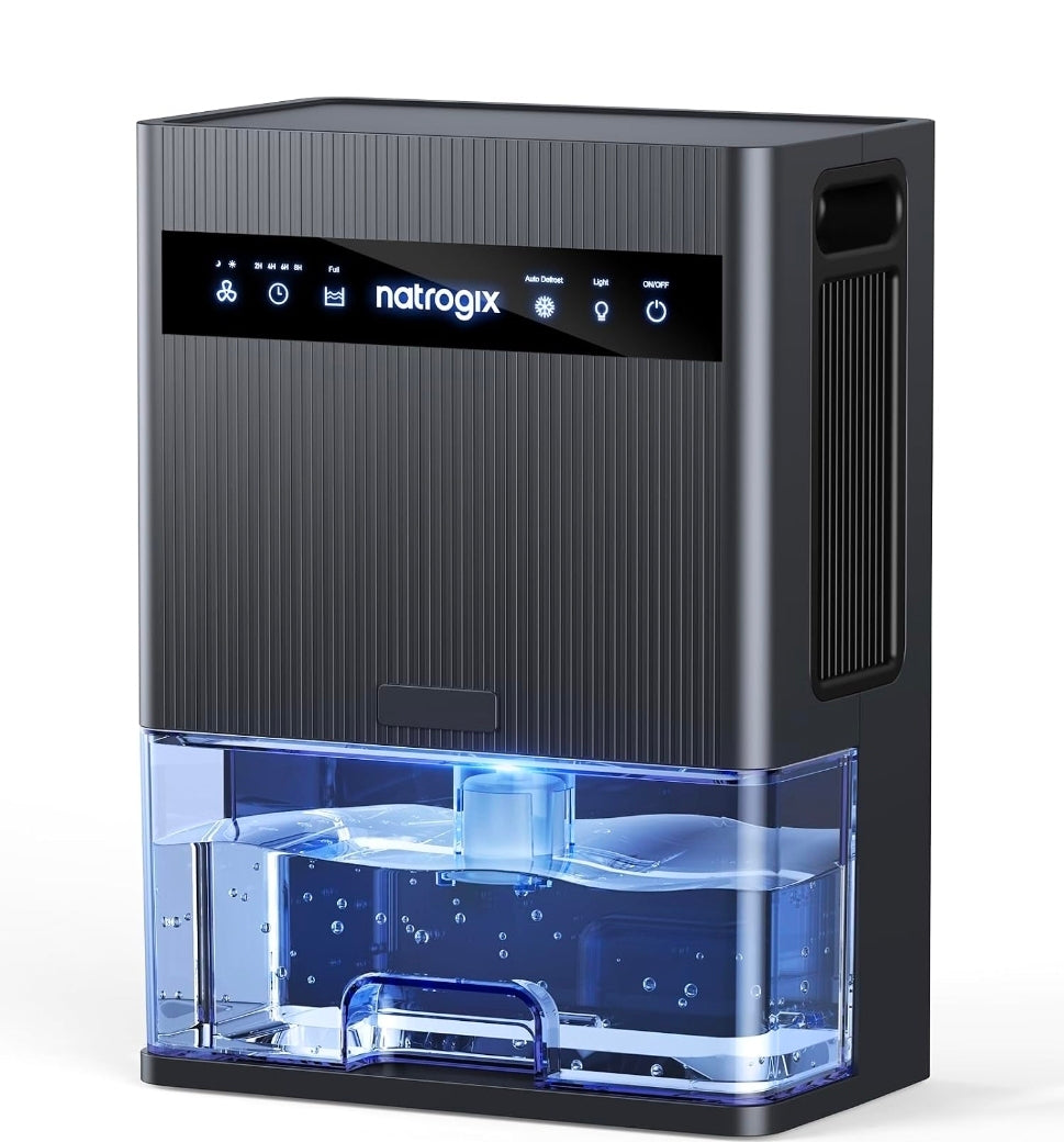 106 OZ Large Capacity Dehumidifier for Home, 1000 Sq. Ft. Coverage
Quiet Portable Dehumidifier for Basement Bedroom Bathroom RV with Auto Shut Off, Timer, Sleep Mode, 7 Color LED Light, Black