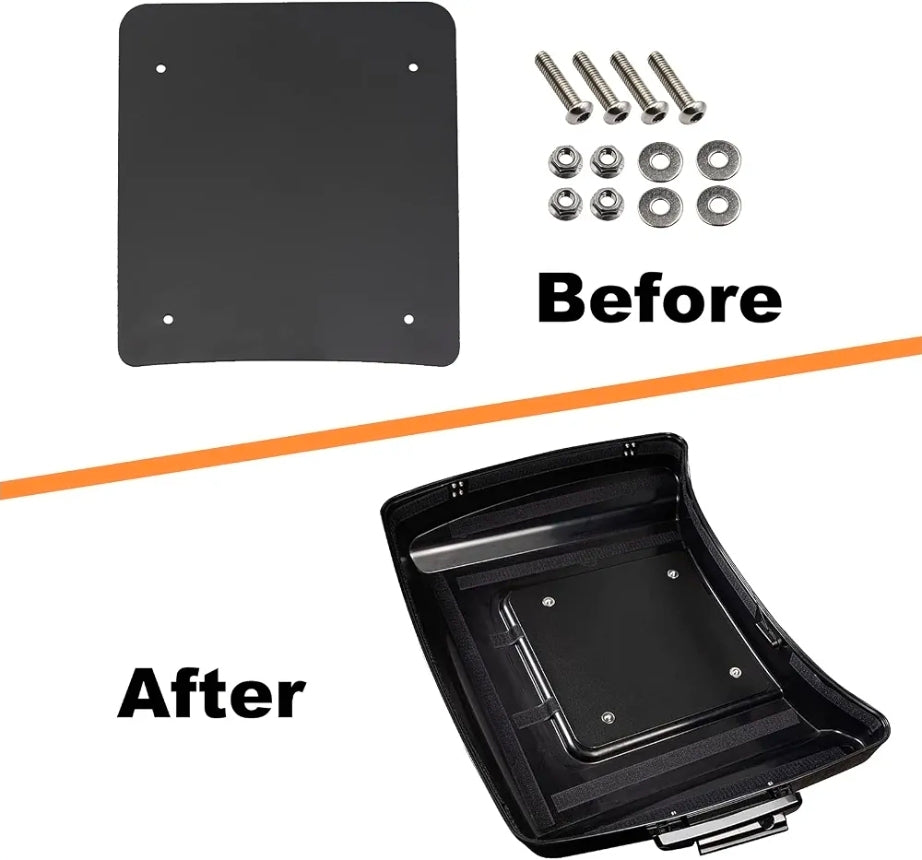 Tour Pack Inner Reinforement Plate for 2014+ Harley Touring Rushmore Chopped King Tour Pak Razor Touring Pack, Road King, Street Glide, Electra CVO, Ultra