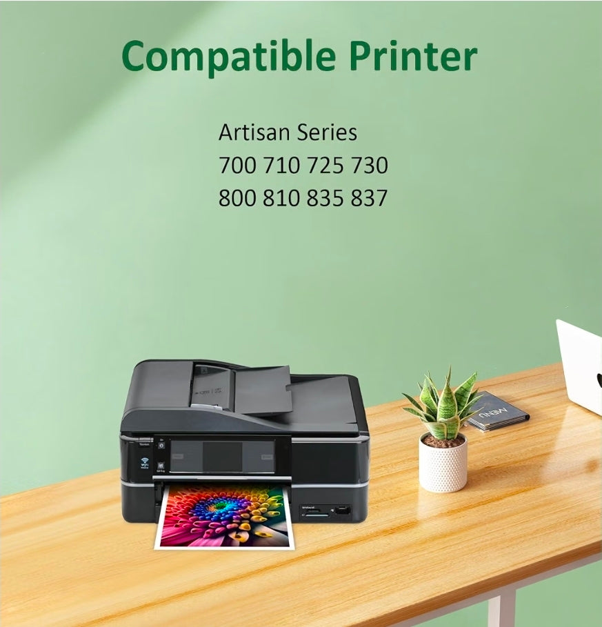 Remanufactured T98 T99 Ink Cartridges Replacements for T098 T099 Ink Cartridges Compatible for Artisan 700 710 725 730 800 810 835 837 Printers (7 Pack)