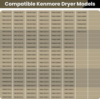 Upgraded Dryer Roller Kit for LG Kenmore Dryer Parts, Dryer Repair Kit Include 4581EL2002L Dryer Rollers, 4561EL3002A Dryer Idler Pulley, 4400EL2001F Dryer Belt Compatible with DLE3733W DLE3777W