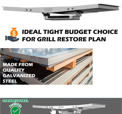 Grease Tray with Catch Pan - Dyna Glo Grill Replacement Parts (24"-30")
Universal Drip Pan for 4/5 Burner Gas Grill Models from Dyna Glo, Nexgrill, Expert Grill, Kenmore, BHG and More (24"-30")