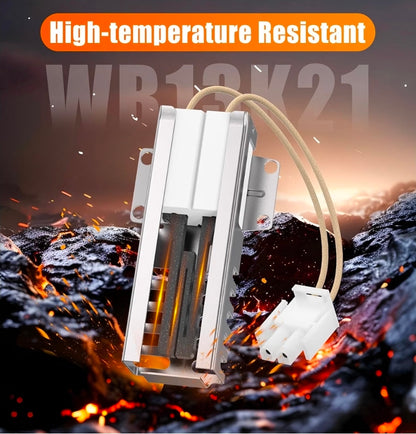 WB13K21 Oven Igniter Replacement for GE Hotpoint Kenmore and RCA Gas Range
Replaces WB13K0012, WB13K0013, WB13K0014, WB13K0021, WB13K10009, WB13K10026, WB13K12, WB13K13, WB13K14
