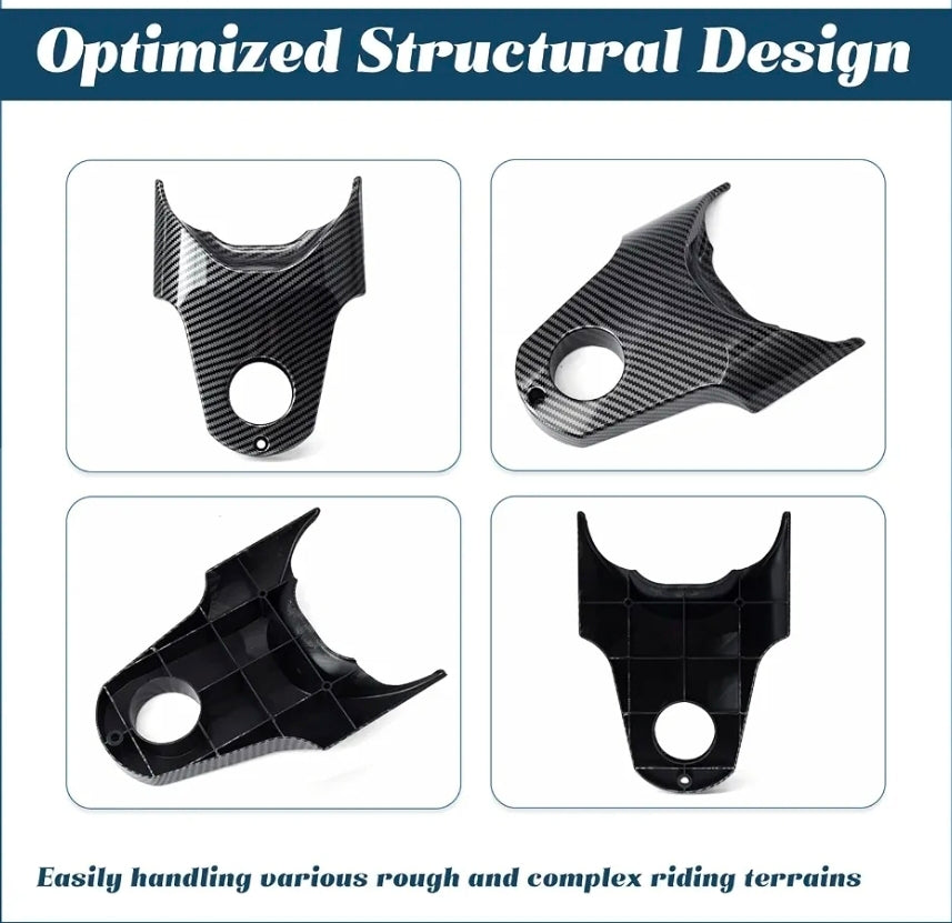 E-Bike Battery Cover Guard Compatible with Tuttio Tutti Soleil 01 GB SF BF ARC Electric Dirt Bike, Imitation Carbon Fiber Wrap Protector Motorcycle Parts