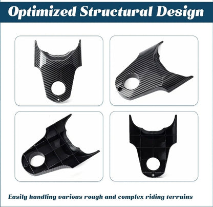 E-Bike Battery Cover Guard Compatible with Tuttio Tutti Soleil 01 GB SF BF ARC Electric Dirt Bike, Imitation Carbon Fiber Wrap Protector Motorcycle Parts