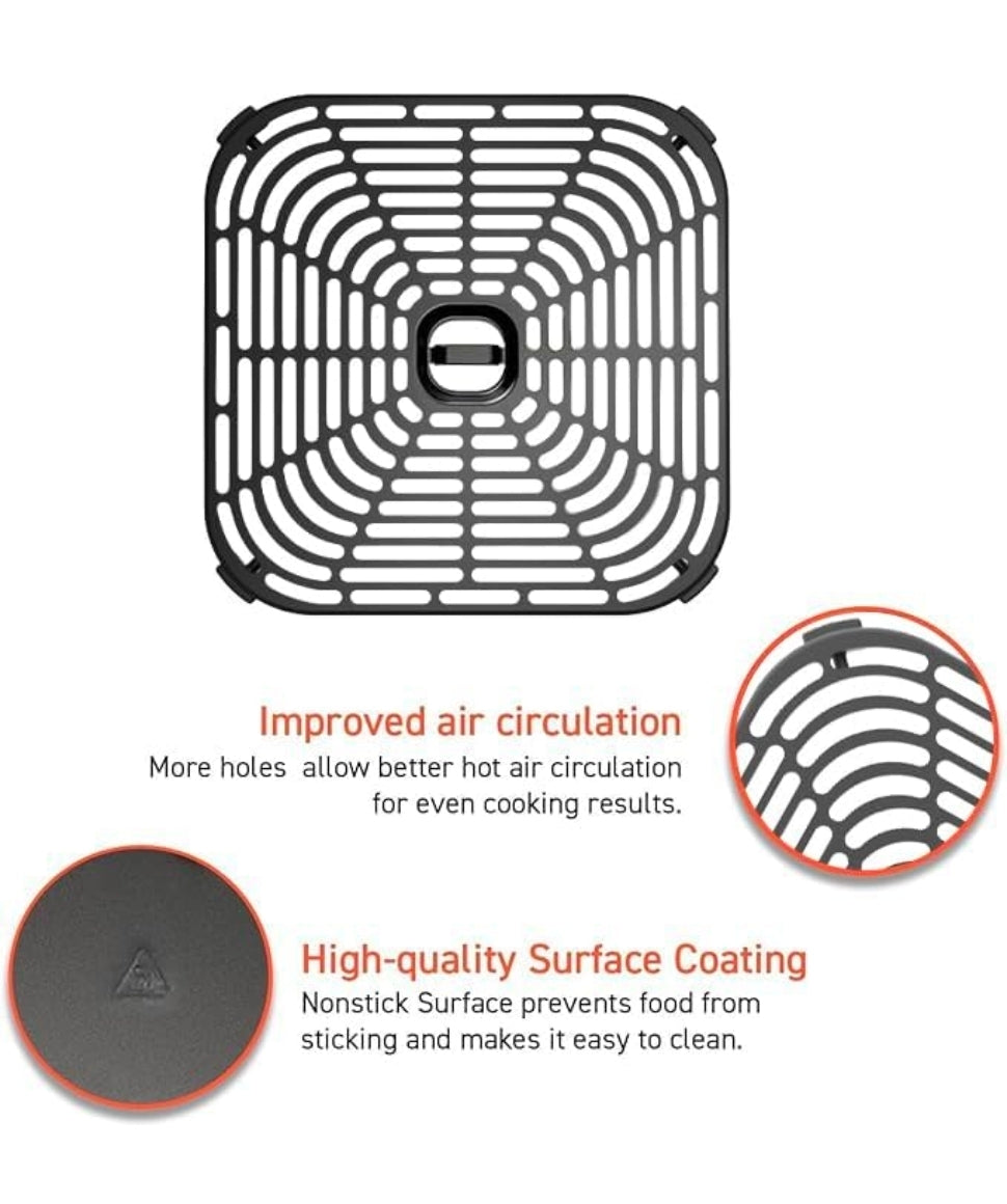 Crisper Tray for TurboBlaze DC601 Air Fryer, Ceramic Coating
Original Crisper Plate, CAF-DC601, Ceramic Coating, Dishwasher-Safe, Genuine Part, Replacement Accessory