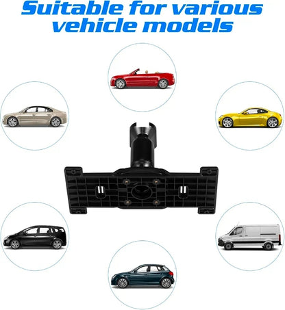 1 Set Dash Cam Mirror Mount Rear View Mirror Back Plate Panel Car Rear View Camera Mount Kit for 5.5" - 12" Rearview Mirror Dash Cams
