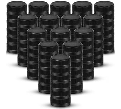 100 Pcs 38 mm Caps for Empty Juice Bottles, Tamper Seal Lids, Black
Plastic Bottle Caps Container Lids Bottle Caps, for Crafts DIY, 4, 8, 12, 16, and 32 oz Containers