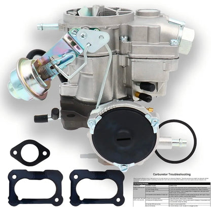 2 Barrel Carburetor for Rochester 2GC Chevy 5.7L 350Cu 6.6L 400Cu Chevrolet Carb Small Block Engines 1975-1980 C10 C20 C30 C50 G10 P30 Bel Air Chevelle Corvette Automatic Choke,Large Base